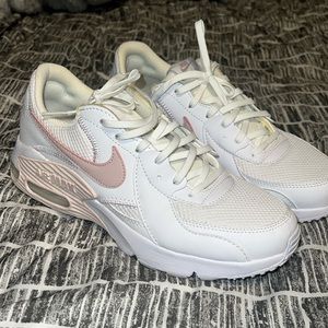 Nike Air Max white and light pink